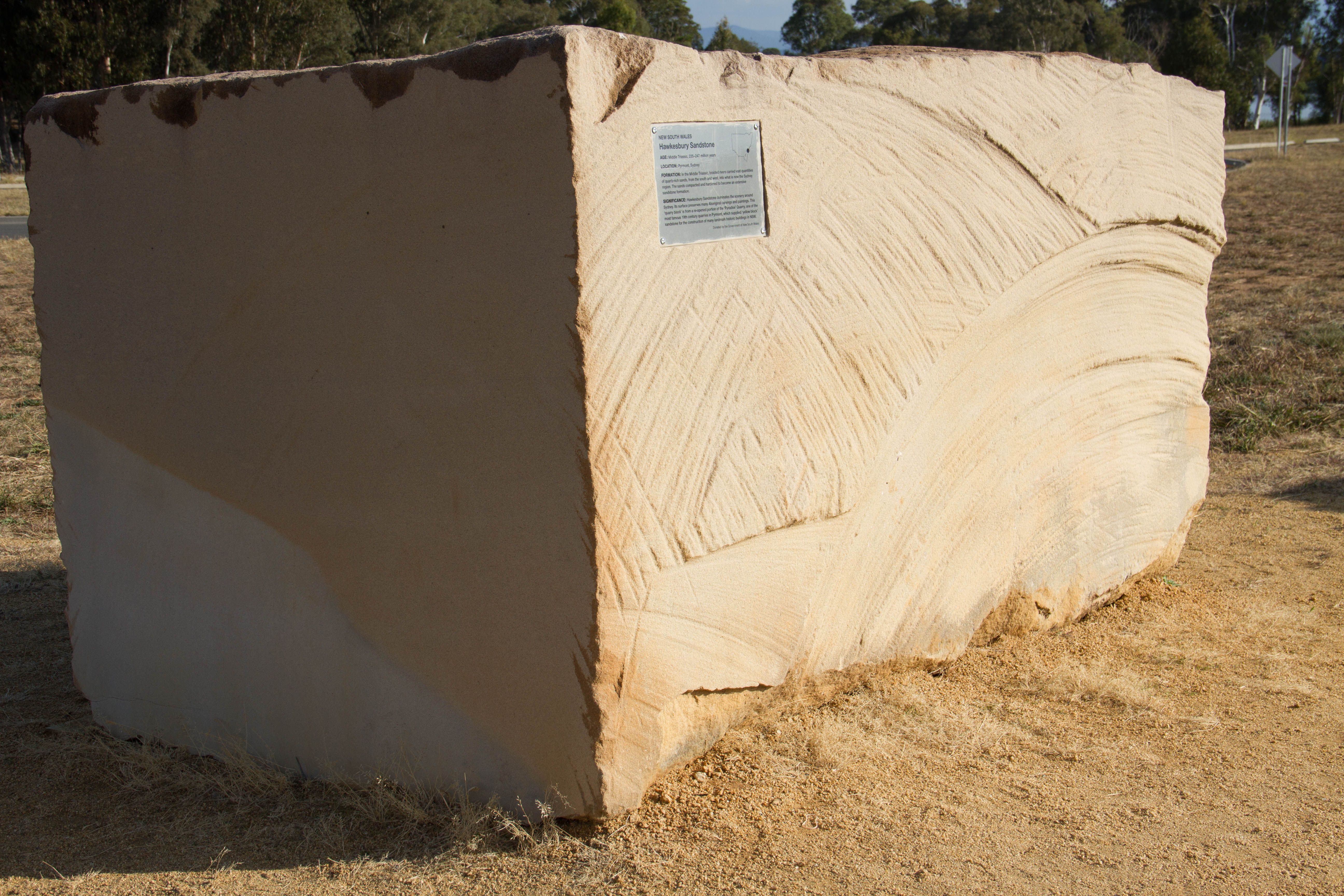 Hawkesbury Sandstone which forms the spectacular coastal cliffs of the Sydney region, New South Wales.