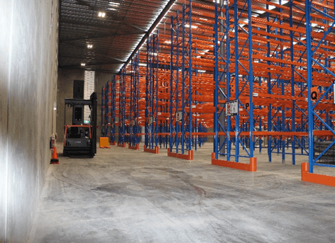 The new drill core storage facility with state of the art drill core racking and inventory management